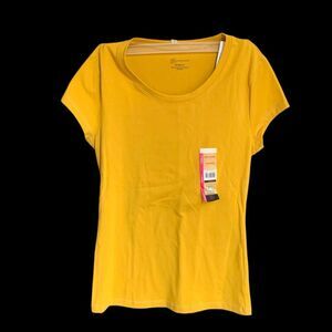 No Boundaries Juniors Yellow Gold Stretch Short Sleeve T-Shirt Size Small